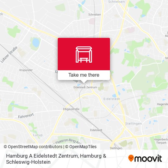 Hamburg A Eidelstedt Zentrum map