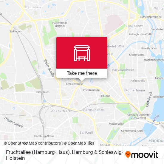 Fruchtallee (Hamburg-Haus) map