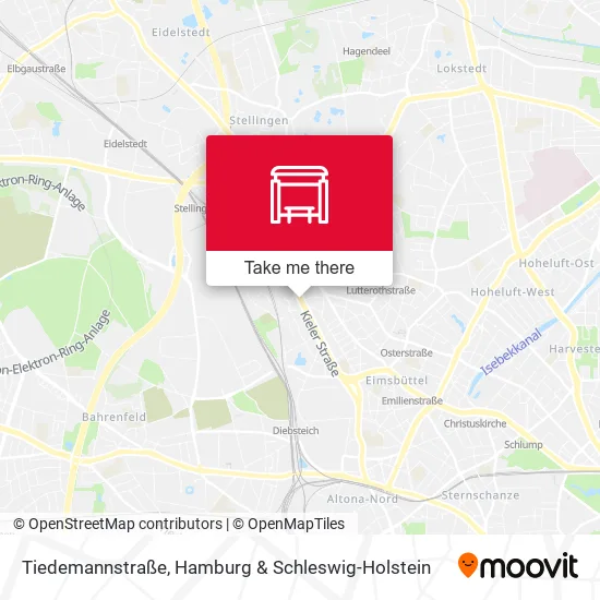 Карта Tiedemannstraße