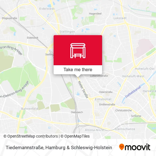 Карта Tiedemannstraße