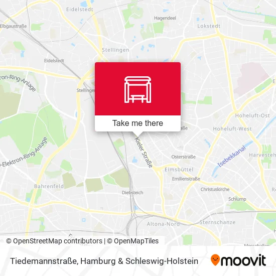 Карта Tiedemannstraße