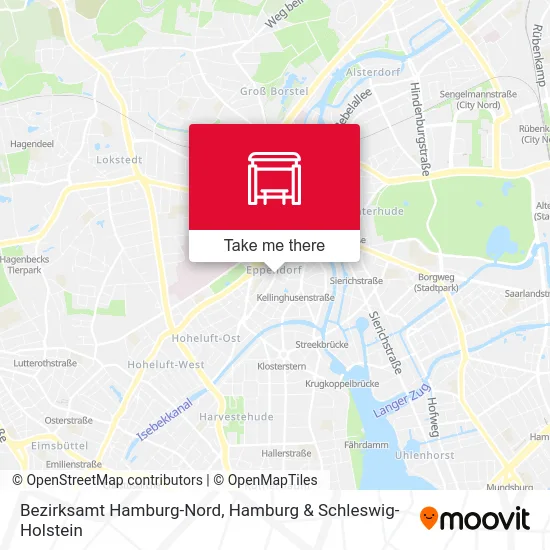 Карта Bezirksamt Hamburg-Nord