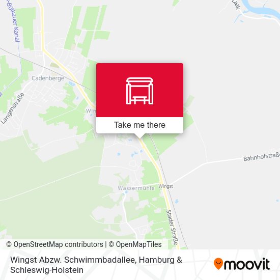 Wingst Abzw. Schwimmbadallee map