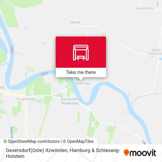 Geversdorf(Oste) Itzwörden map