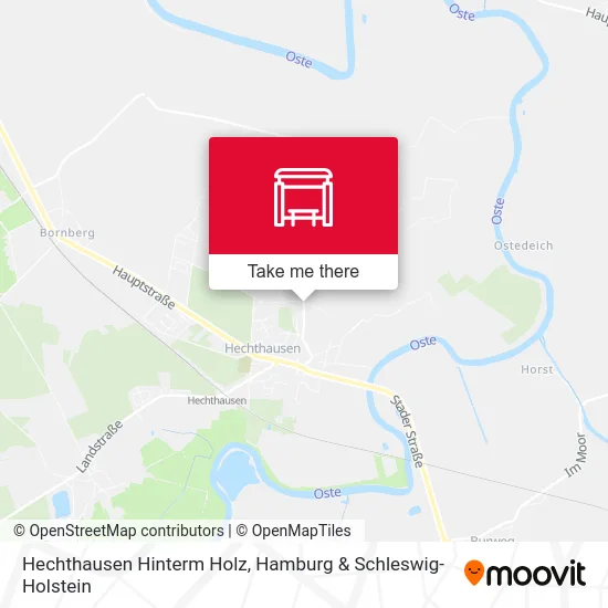 Карта Hechthausen Hinterm Holz