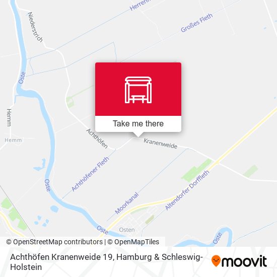 Achthöfen Kranenweide 19 map