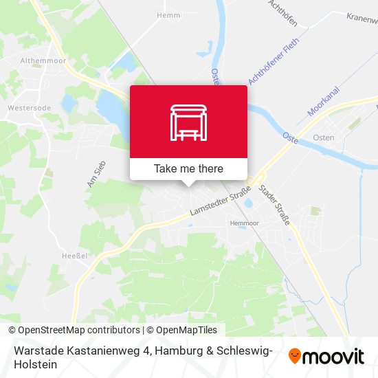 Warstade Kastanienweg 4 map