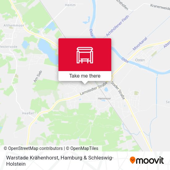 Warstade Krähenhorst map