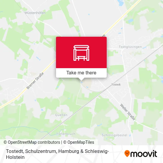 Карта Tostedt, Schulzentrum