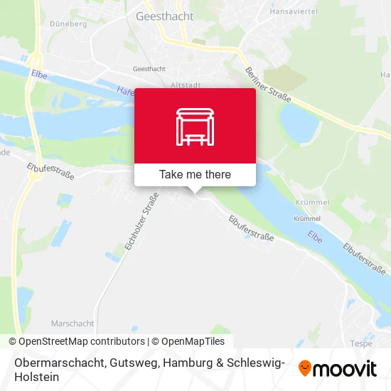 Карта Obermarschacht, Gutsweg