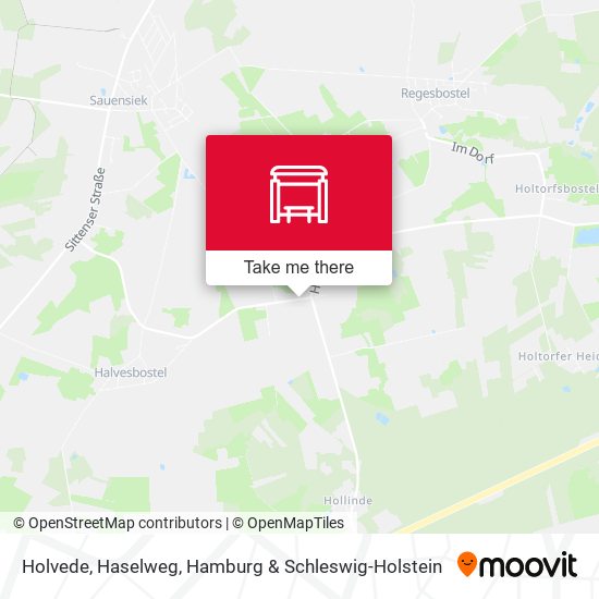 Holvede, Haselweg map