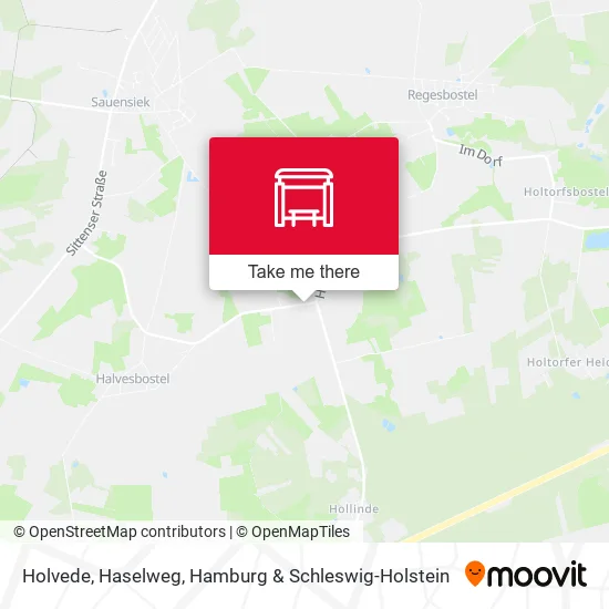 Карта Holvede, Haselweg