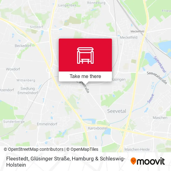 Карта Fleestedt, Glüsinger Straße