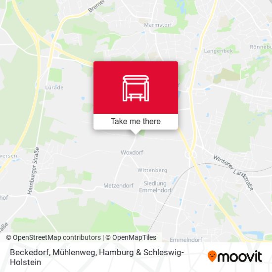 Beckedorf, Mühlenweg map