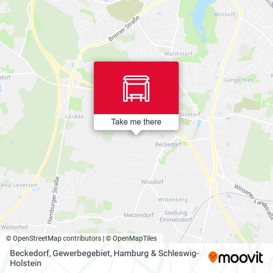 Beckedorf, Gewerbegebiet map