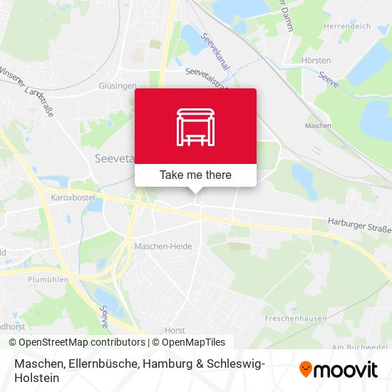 Maschen, Ellernbüsche map