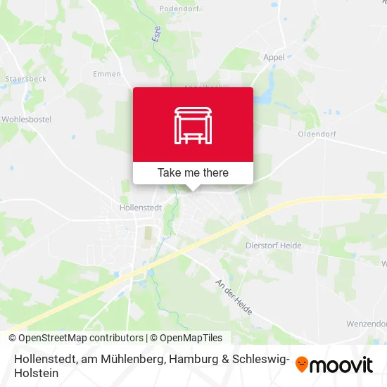 Карта Hollenstedt, am Mühlenberg
