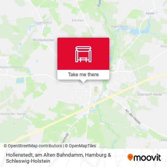 Карта Hollenstedt, am Alten Bahndamm