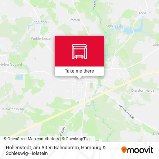 Карта Hollenstedt, am Alten Bahndamm