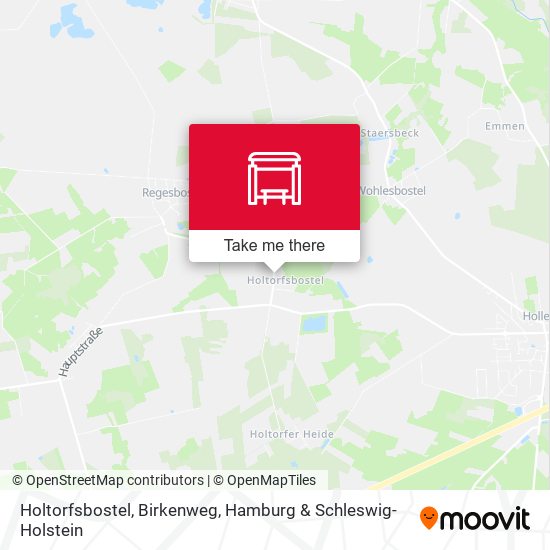 Holtorfsbostel, Birkenweg map