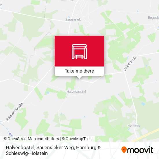 Halvesbostel, Sauensieker Weg map