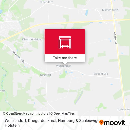 Wenzendorf, Kriegerdenkmal map