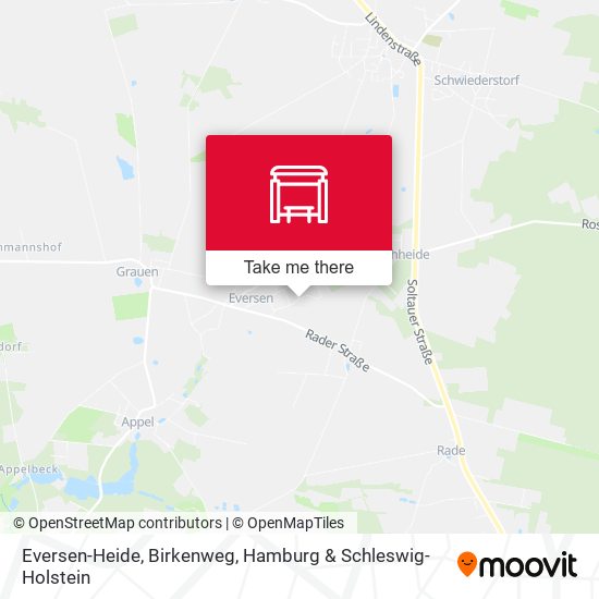 Eversen-Heide, Birkenweg map