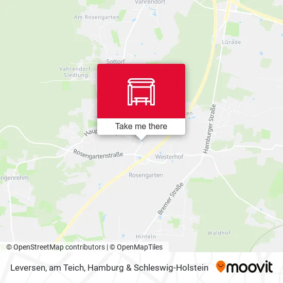 Карта Leversen, am Teich