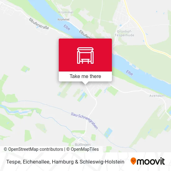 Карта Tespe, Eichenallee