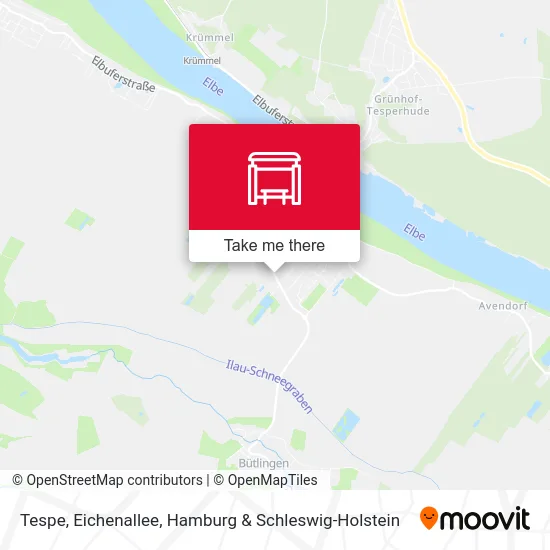 Карта Tespe, Eichenallee