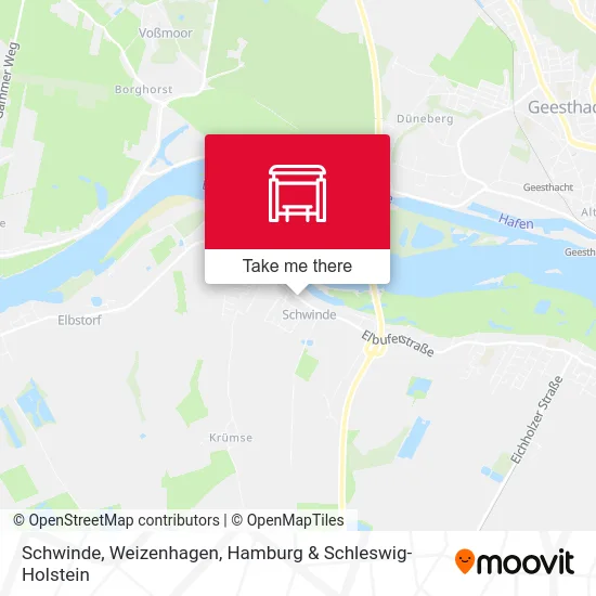 Карта Schwinde, Weizenhagen