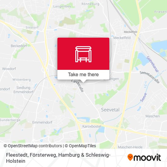 Fleestedt, Försterweg map