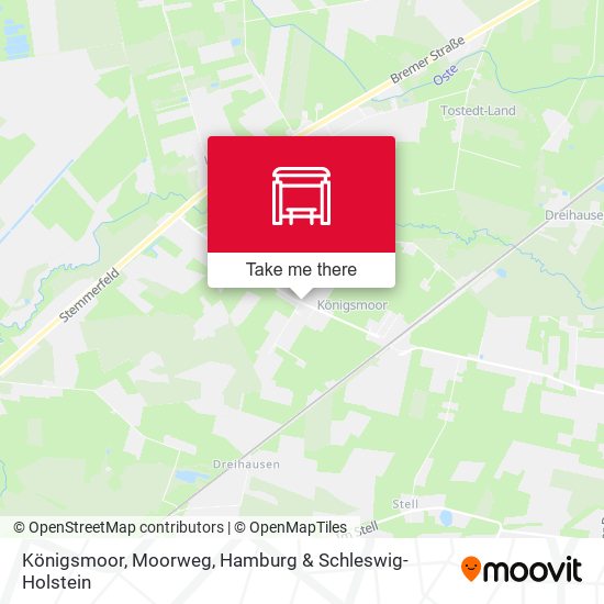 Königsmoor, Moorweg map