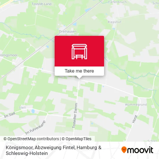 Карта Königsmoor, Abzweigung Fintel