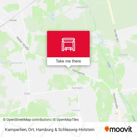 Карта Kamperlien, Ort