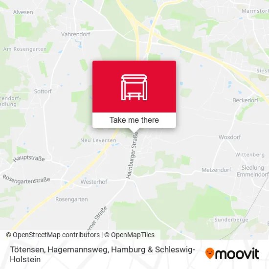 Карта Tötensen, Hagemannsweg