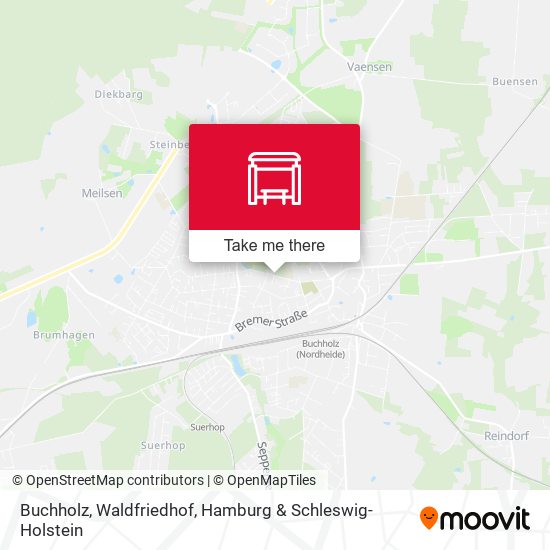 Buchholz, Waldfriedhof map