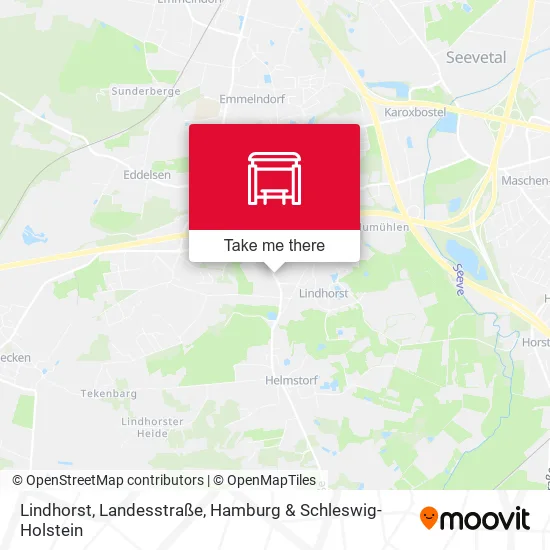 Карта Lindhorst, Landesstraße