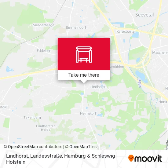 Карта Lindhorst, Landesstraße