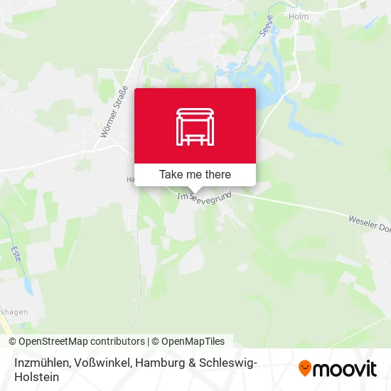 Карта Inzmühlen, Voßwinkel