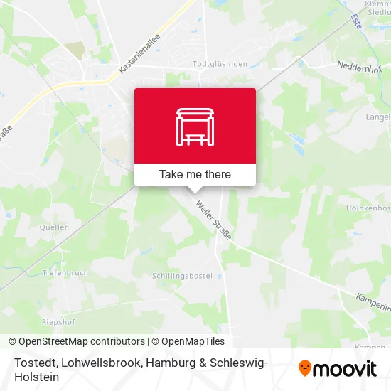 Карта Tostedt, Lohwellsbrook