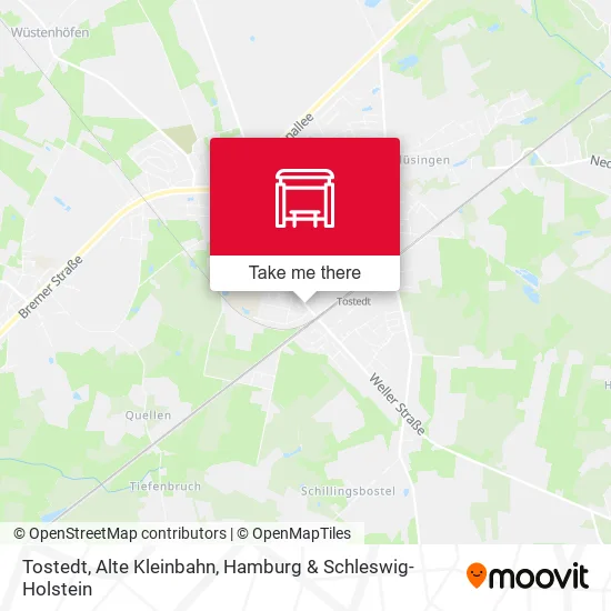 Карта Tostedt, Alte Kleinbahn
