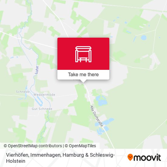 Vierhöfen, Immenhagen map