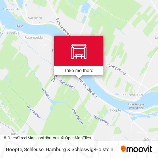 Карта Hoopte, Schleuse