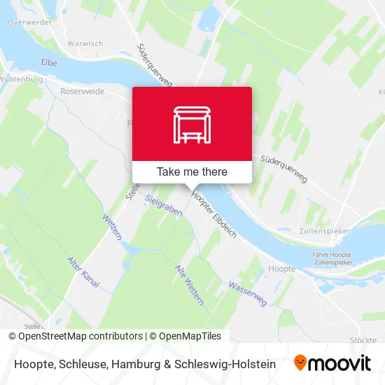 Карта Hoopte, Schleuse