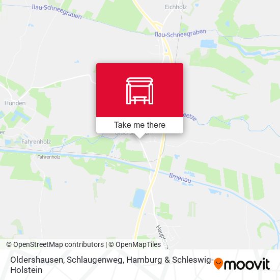 Oldershausen, Schlaugenweg map