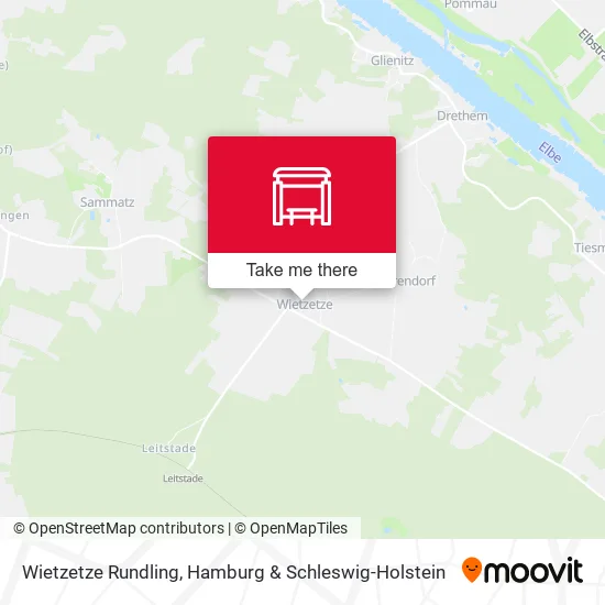 Карта Wietzetze Rundling