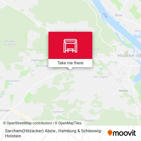 Sarchem(Hitzacker) Abzw. map