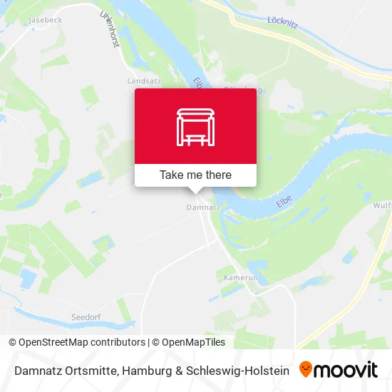 Карта Damnatz Ortsmitte