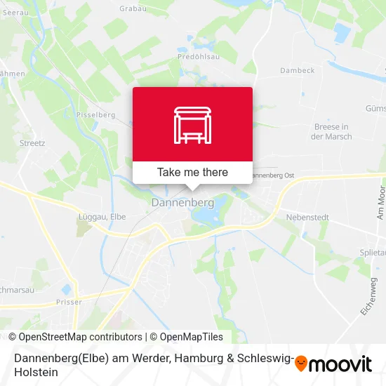 Карта Dannenberg(Elbe) am Werder